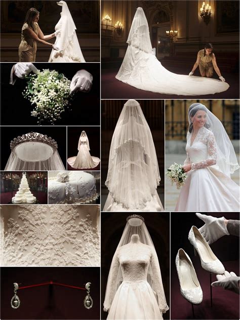 kate middleton wedding dress display.